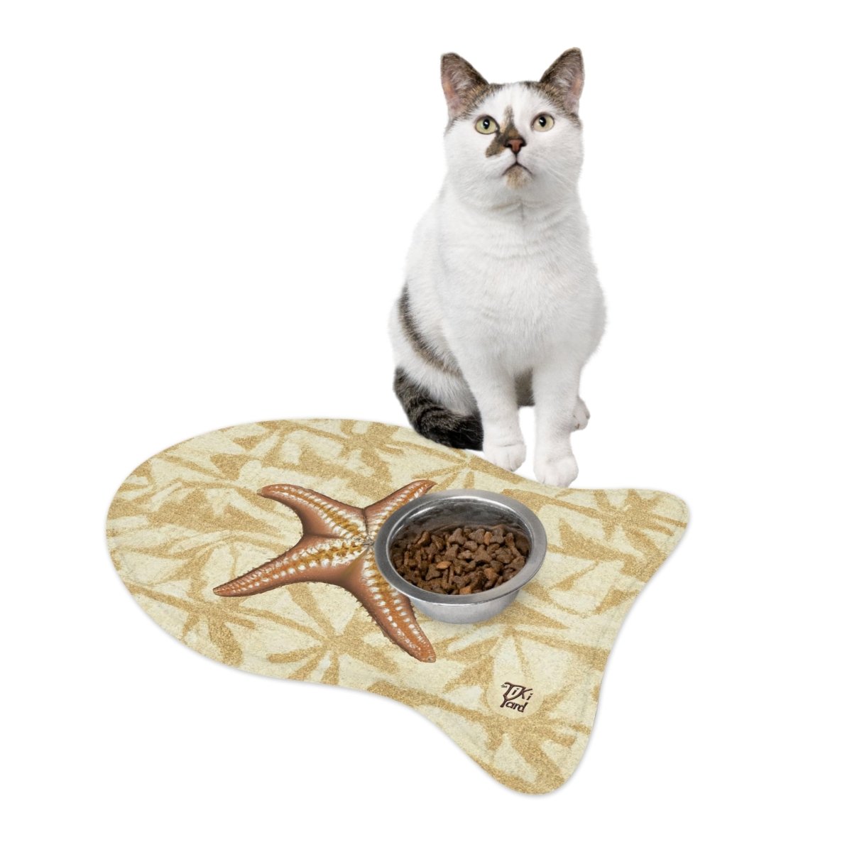 Island Star - Cat Feeding Mat - The Tiki Yard - Cat Bowl Mat