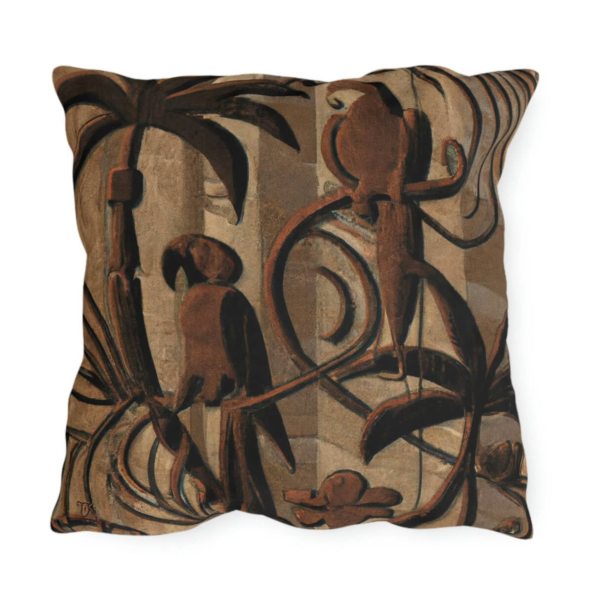 Koa Jungle - Outdoor Throw Pillow - The Tiki Yard - Outdoor Throw Pillows