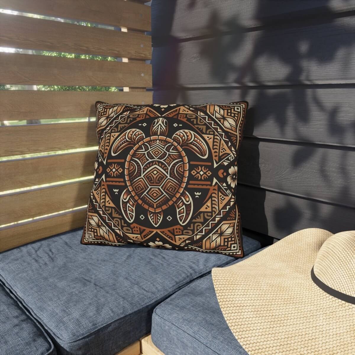 Tribal Alchemy - Outdoor Throw Pillow - The Tiki Yard - Outdoor Throw Pillows