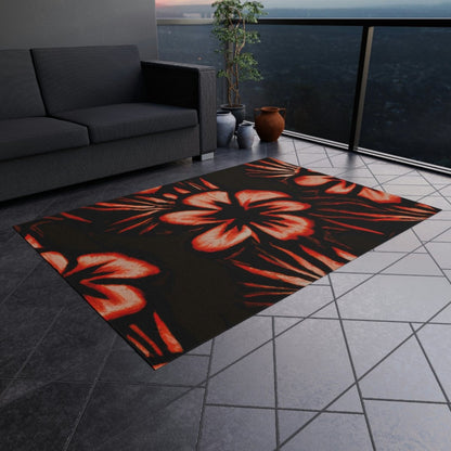 Sunset Blooms - Outdoor Rug - The Tiki Yard - Outdoor Rugs