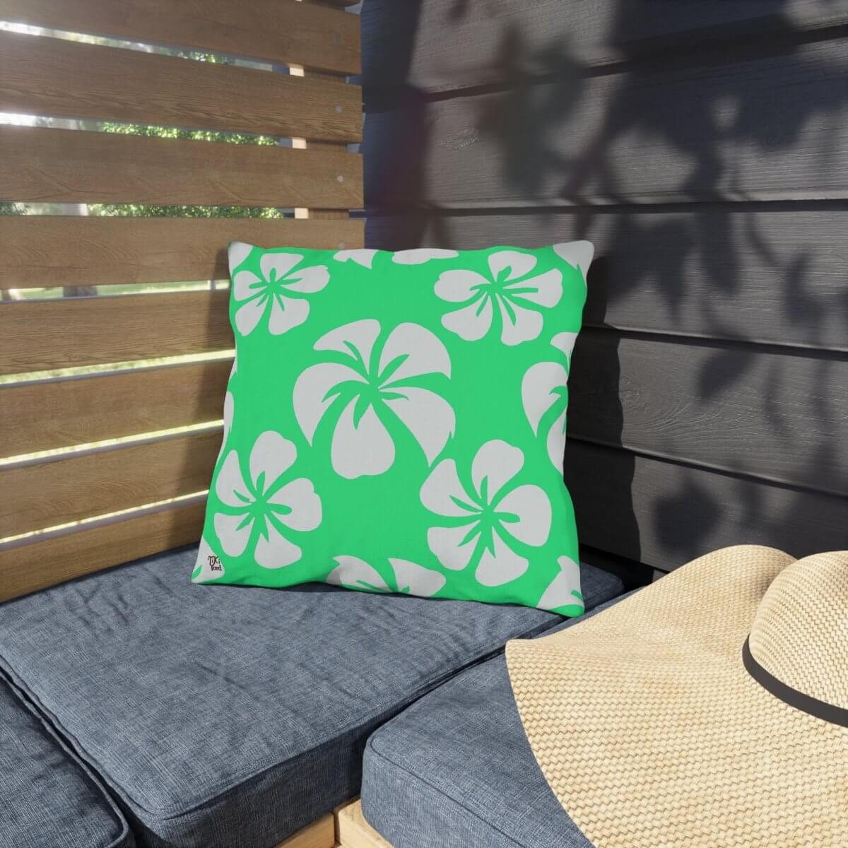 Pacific Breeze - Outdoor Throw Pillow - The Tiki Yard - Outdoor Throw Pillows