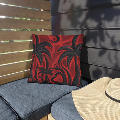 Volcanic Shadows - Outdoor Throw Pillow - The Tiki Yard - Outdoor Throw Pillows