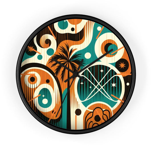 Atomic Rewind - Wall Clock - The Tiki Yard - Wall Clocks