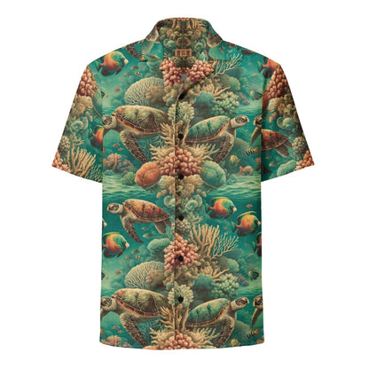 Honu Wai - Hawaiian Shirt - The Tiki Yard - Men's Hawaiian Shirt