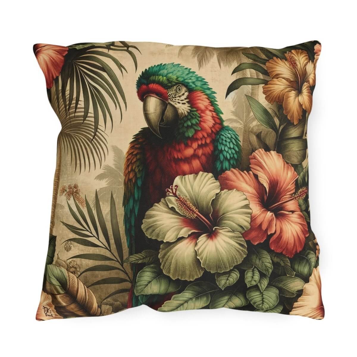 Island Huakaʻi - Outdoor Throw Pillow - The Tiki Yard - Outdoor Throw Pillows