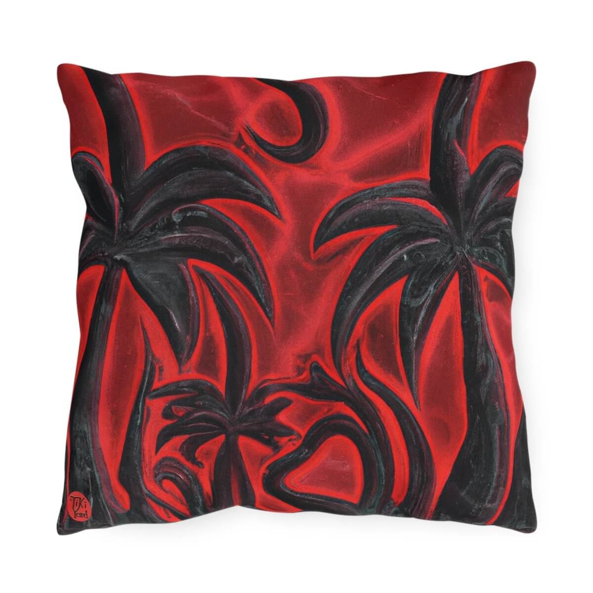 Volcanic Shadows - Outdoor Throw Pillow - The Tiki Yard - Outdoor Throw Pillows