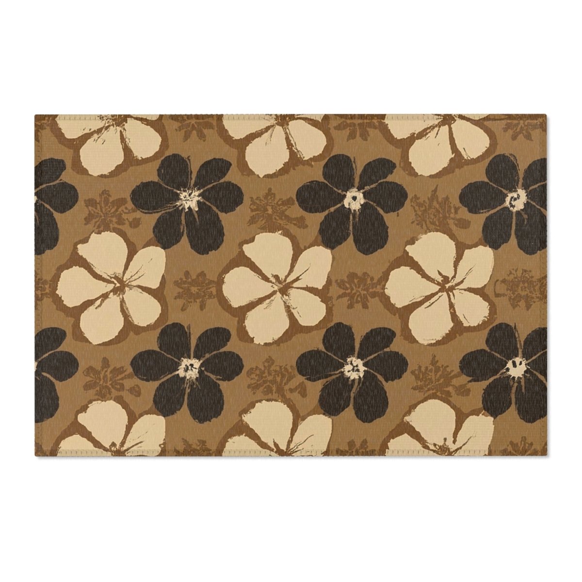 Tapa Flora - Area Rug - The Tiki Yard - Area Rugs