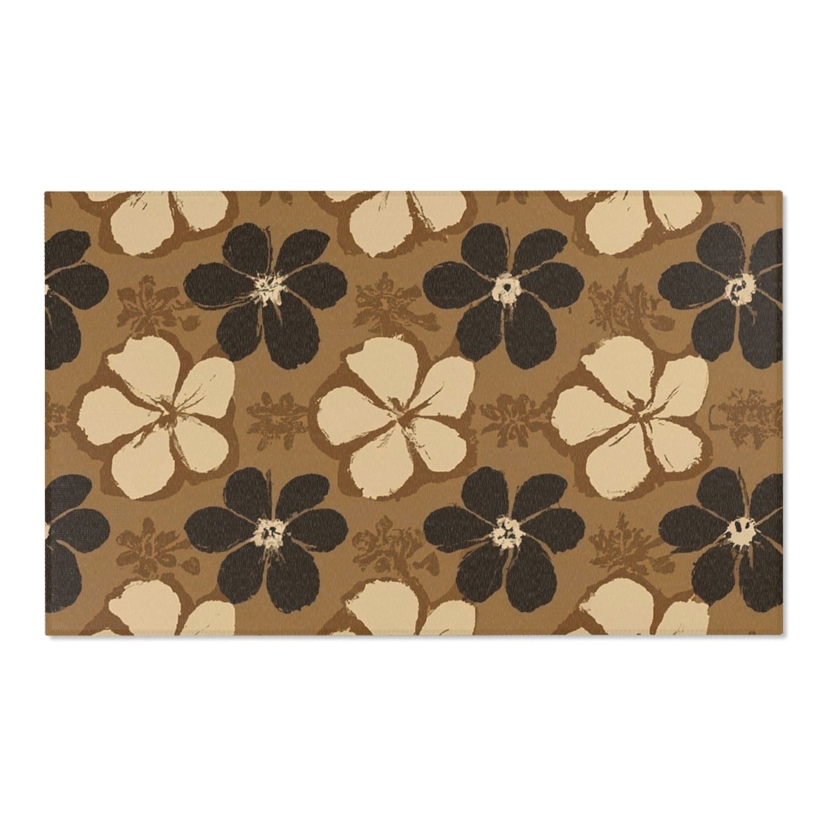 Tapa Flora - Area Rug - The Tiki Yard - Area Rugs