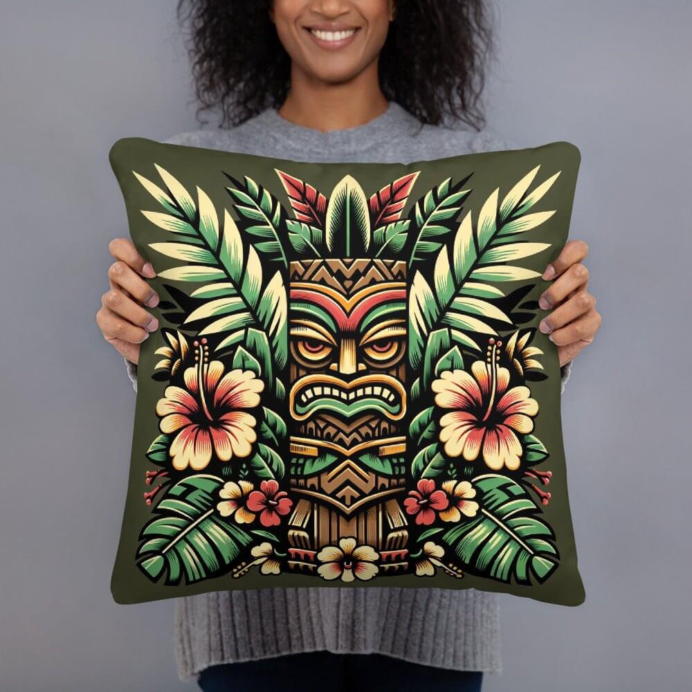 Island Lore - Indoor Throw Pillow - The Tiki Yard - Indoor Throw Pillows