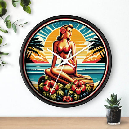 Sunset Dreams - Wall Clock - The Tiki Yard - Wall Clocks