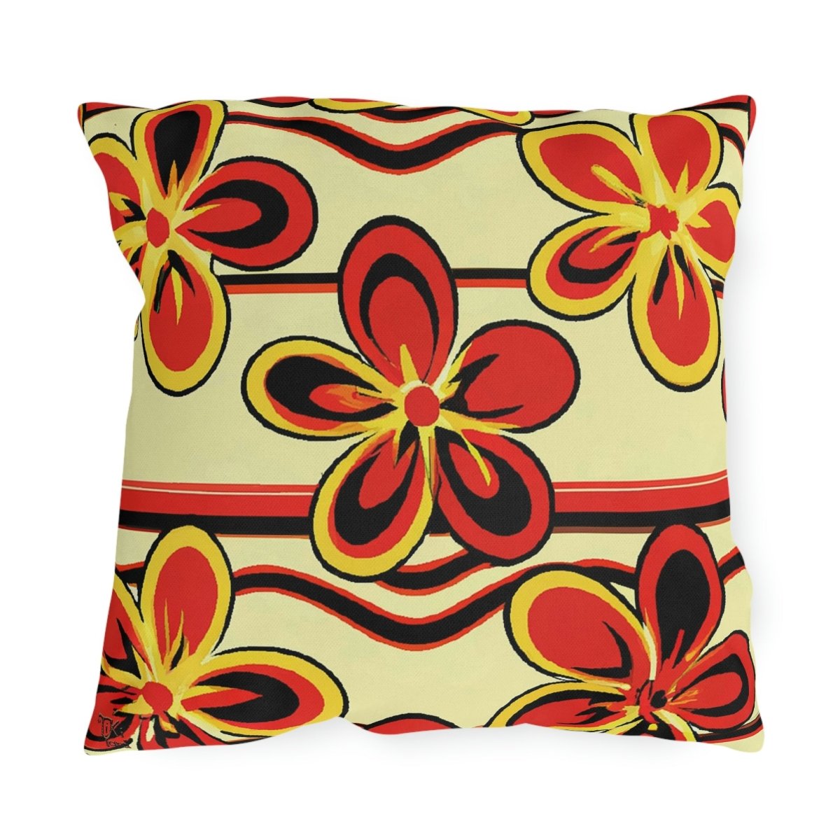 Aloha Burst - Outdoor Throw Pillow - The Tiki Yard - Outdoor Throw Pillows