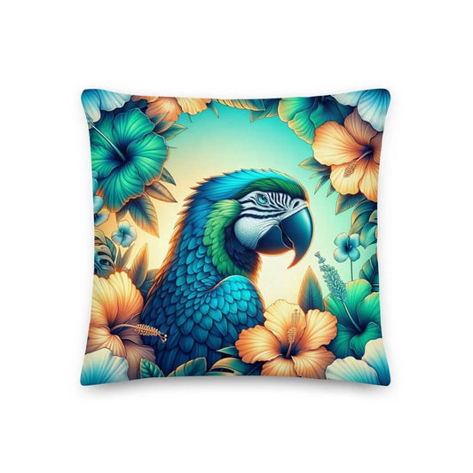 Parrot Garden - Indoor Pillow - The Tiki Yard - Indoor Throw Pillows