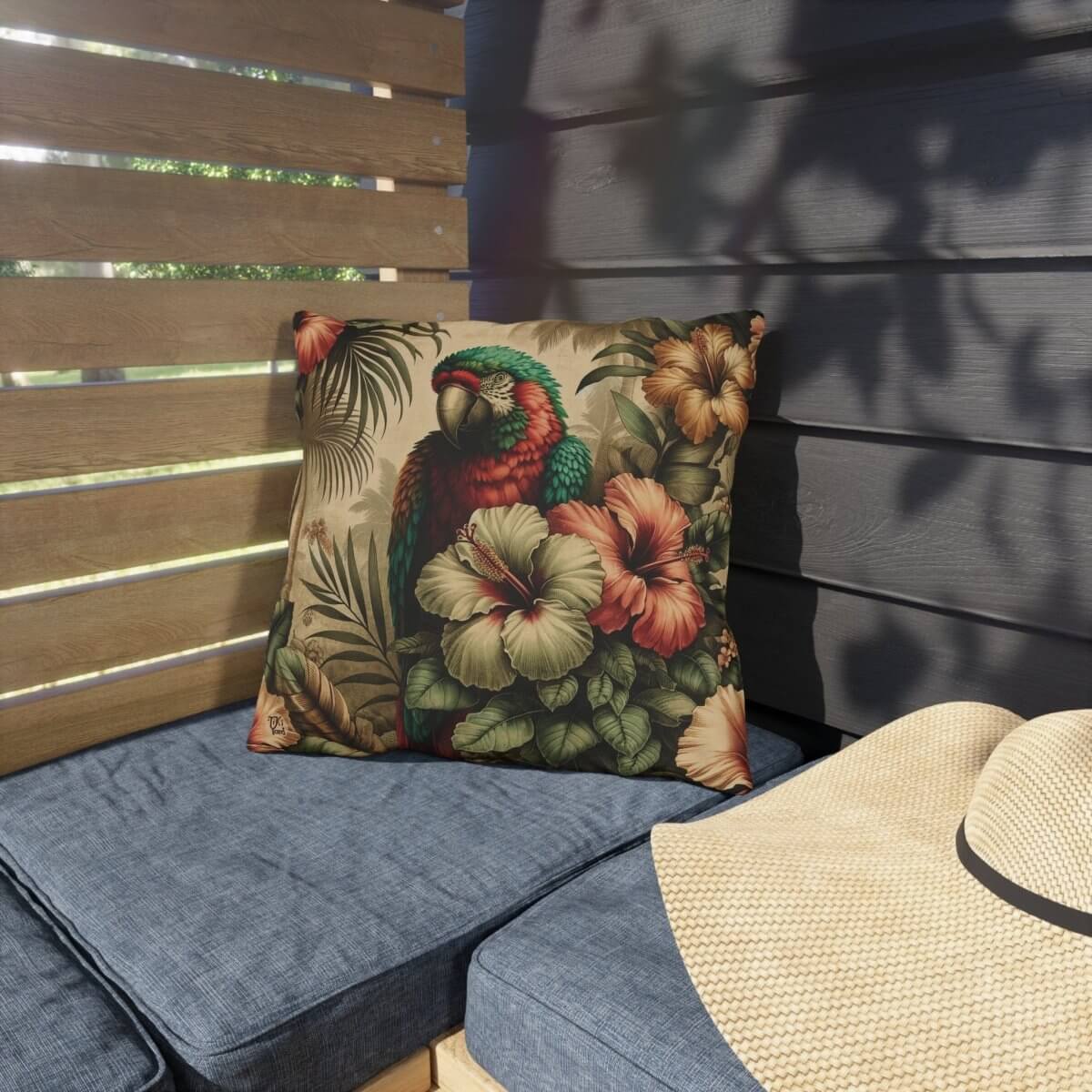 Island Huakaʻi - Outdoor Throw Pillow - The Tiki Yard - Outdoor Throw Pillows