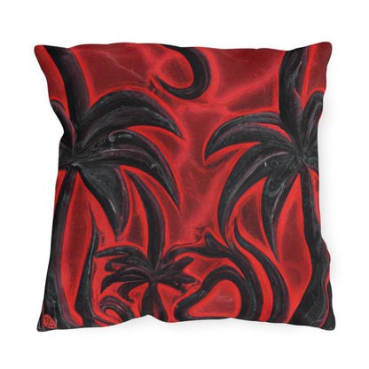 Volcanic Shadows - Outdoor Throw Pillow - The Tiki Yard - Outdoor Throw Pillows