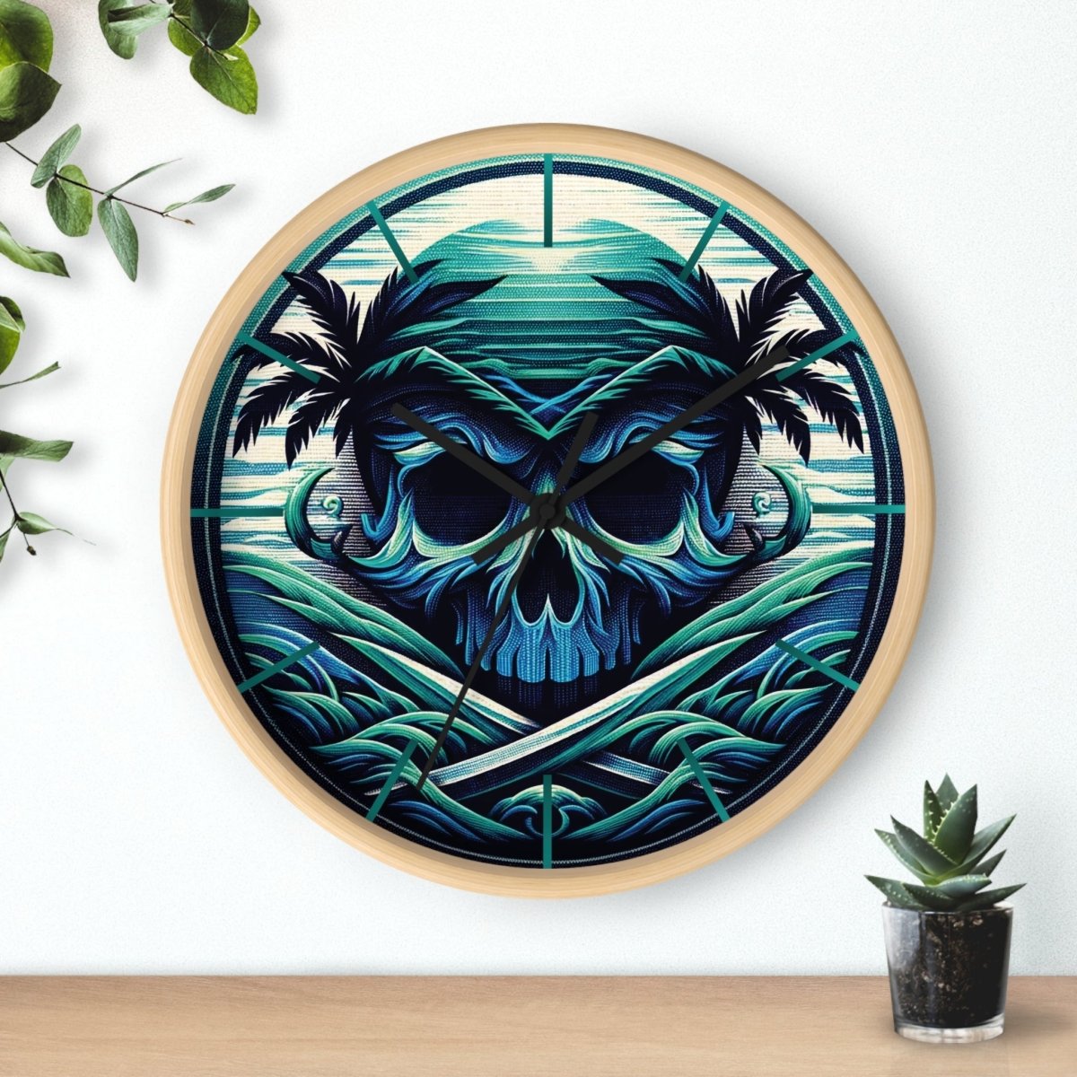 Pacific Phantom - Wall Clock - The Tiki Yard - Wall Clocks