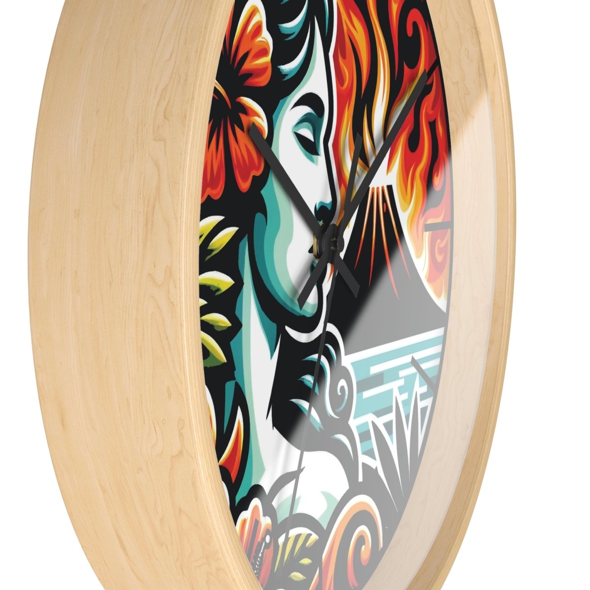 Burning Desire - Wall Clock - The Tiki Yard - Wall Clocks