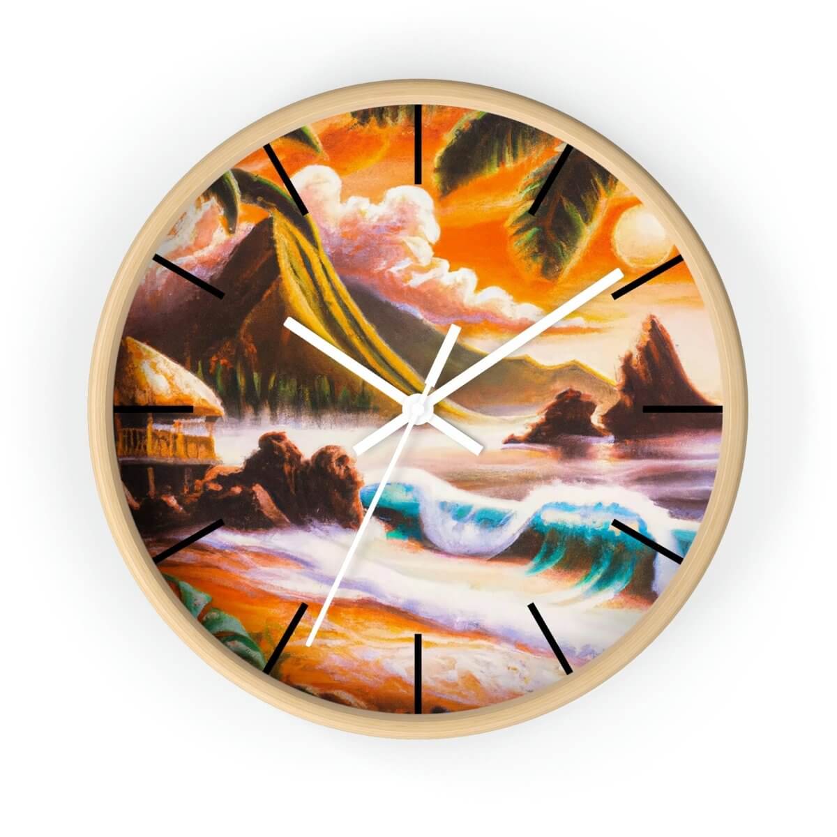 Dream Time - Wall Clock - The Tiki Yard - Wall Clocks