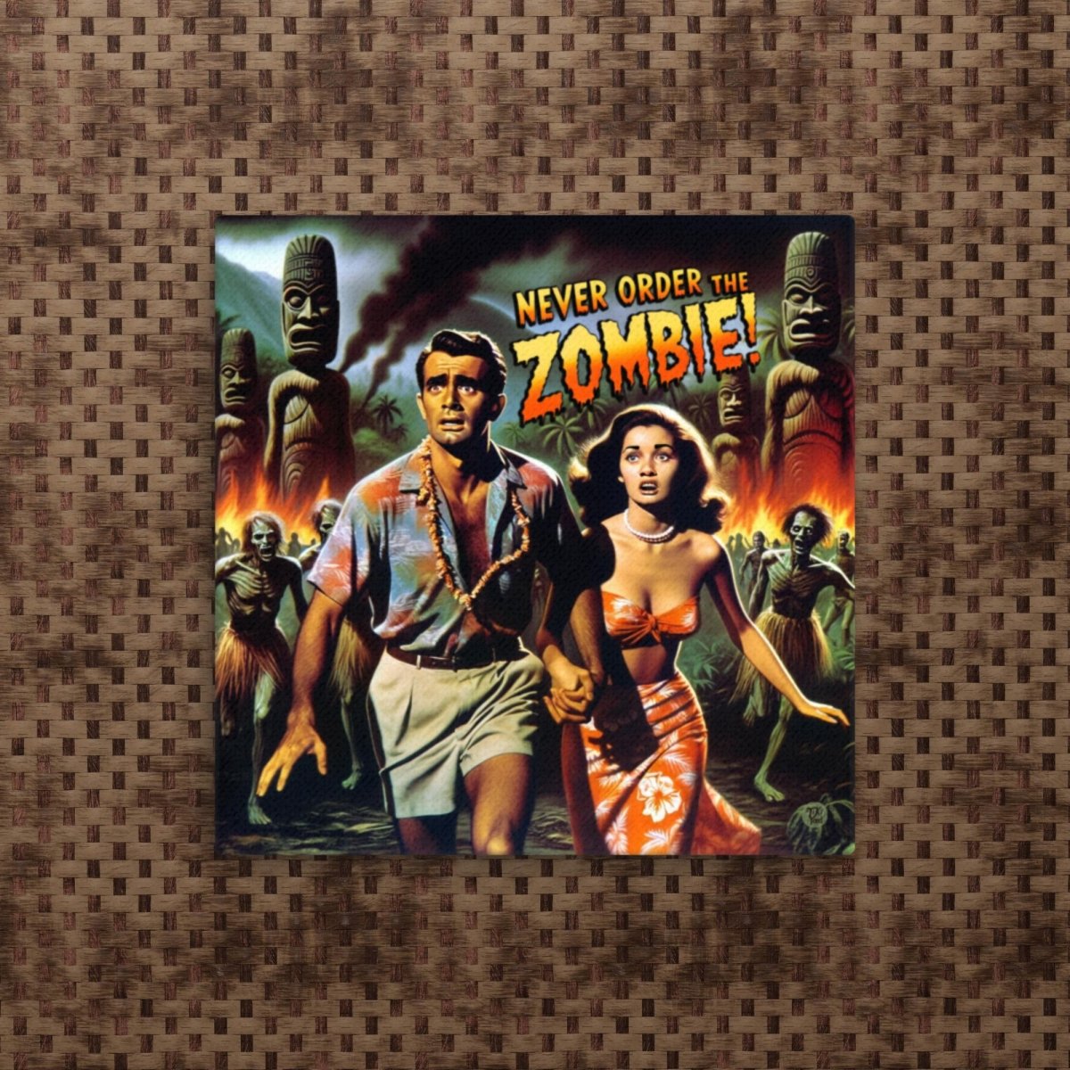 The Zombie - Thin Canvas Print - The Tiki Yard - Wall Art