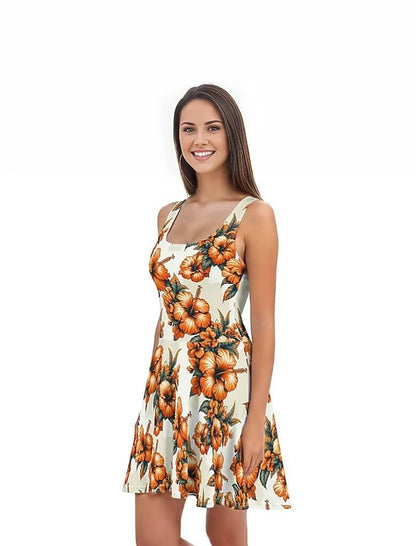 Maui Dreams - Hawaiian Dress - The Tiki Yard - Women's Hawaiian Skater Dress