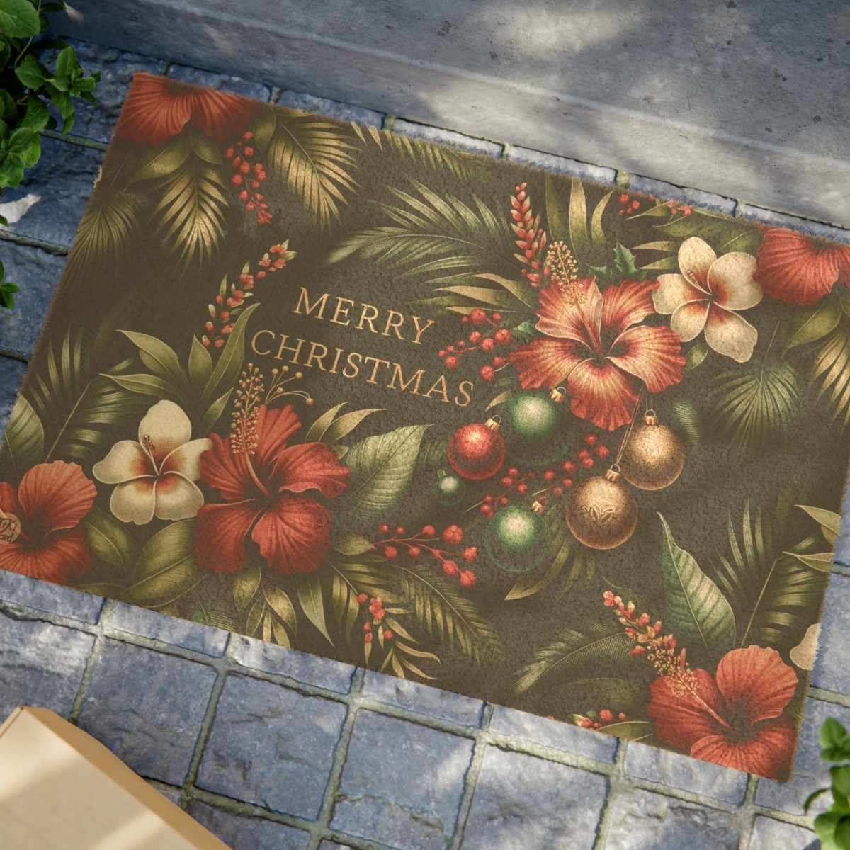 Hanalei Christmas - Doormat - The Tiki Yard - Home Decor