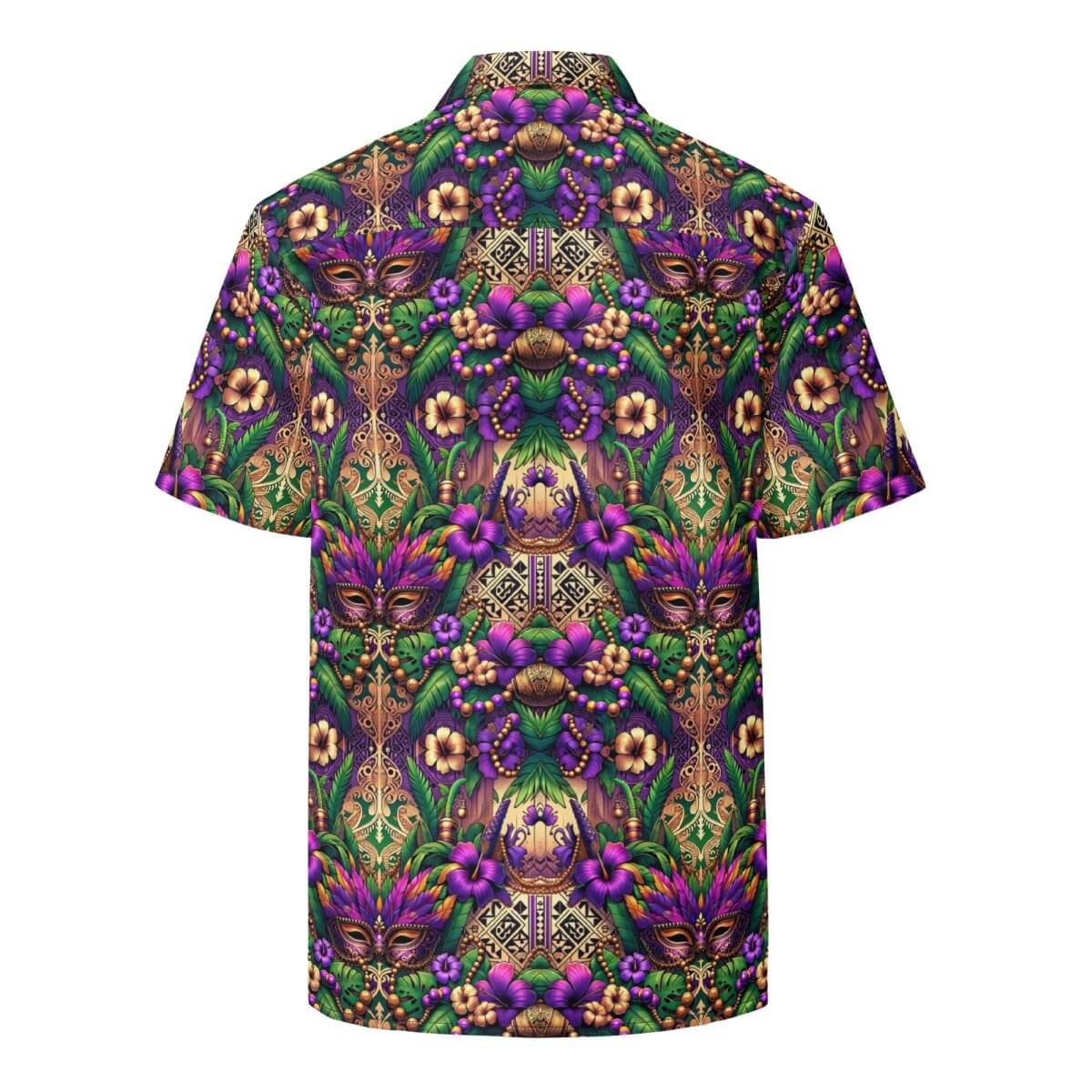 Island Carnival - Mardi Gras Hawaiian Shirt - The Tiki Yard - Men's Hawaiian Shirt