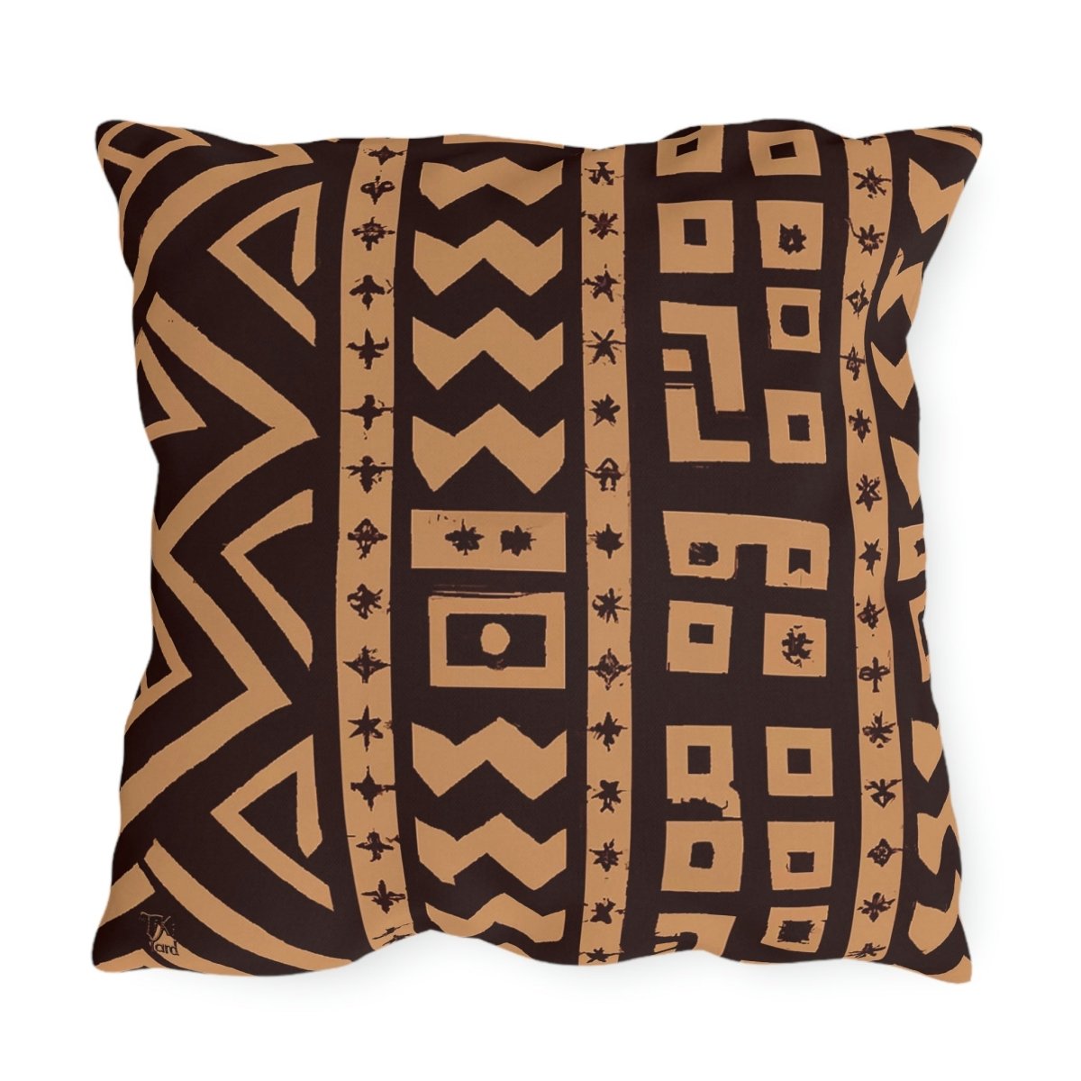 Island Heritage - Outdoor Throw Pillow - The Tiki Yard - Outdoor Throw Pillows