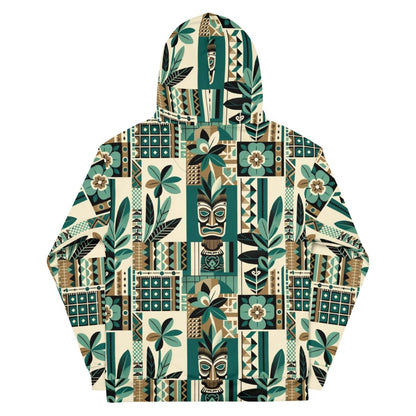 Tikiometry Tapestry - Men's Hoodie - The Tiki Yard - Men's Hawaiian Hoodie