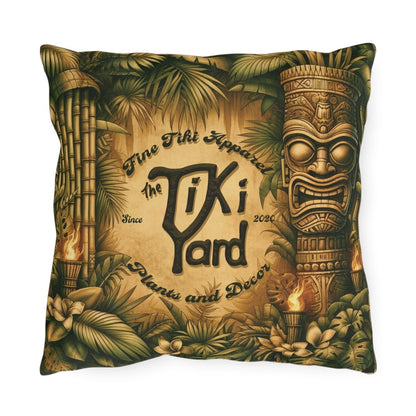 The Tiki Yard - Outdoor Throw Pillow - The Tiki Yard - Outdoor Throw Pillows