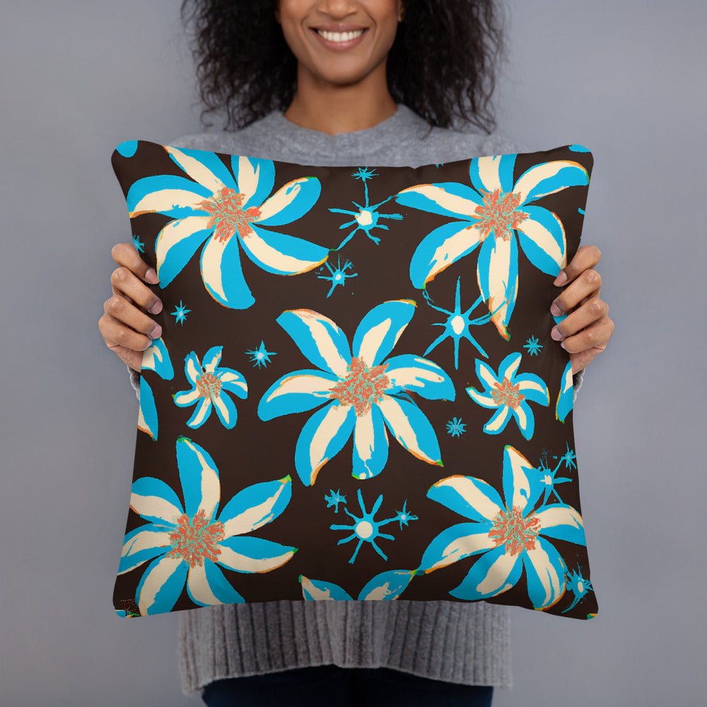 Cosmic Blooms - Indoor Throw Pillow - The Tiki Yard - Indoor Throw Pillows