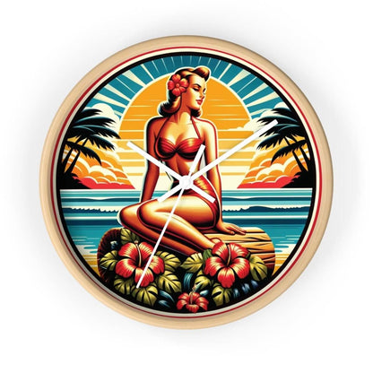 Sunset Dreams - Wall Clock - The Tiki Yard - Wall Clocks