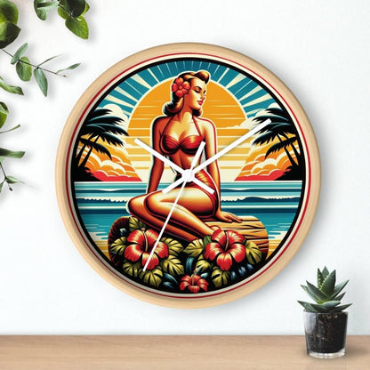 Sunset Dreams - Wall Clock - The Tiki Yard - Wall Clocks