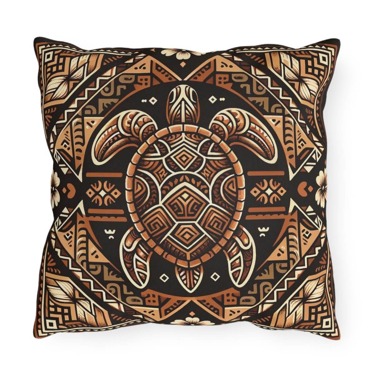 Tribal Alchemy - Outdoor Throw Pillow - The Tiki Yard - Outdoor Throw Pillows