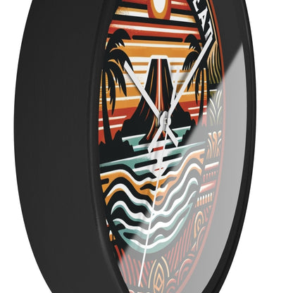 Island Retreat - Wall Clock - The Tiki Yard - Wall Clocks