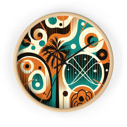 Atomic Rewind - Wall Clock - The Tiki Yard - Wall Clocks