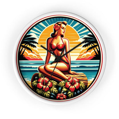 Sunset Dreams - Wall Clock - The Tiki Yard - Wall Clocks