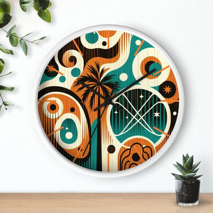 Atomic Rewind - Wall Clock - The Tiki Yard - Wall Clocks