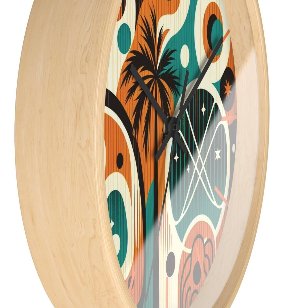 Atomic Rewind - Wall Clock - The Tiki Yard - Wall Clocks