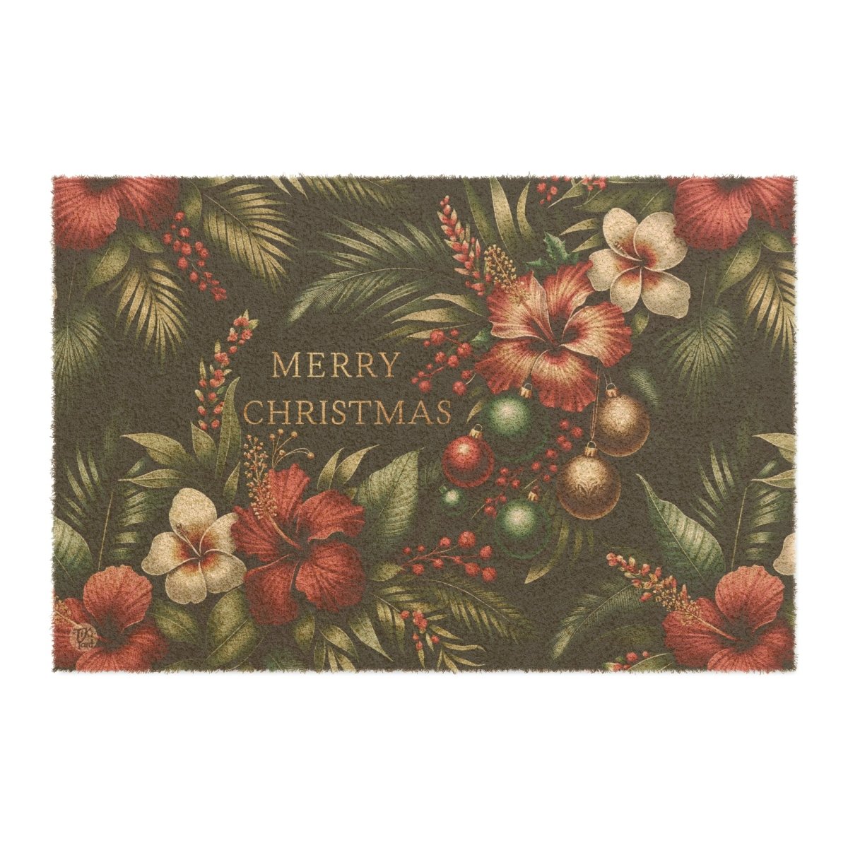 Hanalei Christmas - Doormat - The Tiki Yard - Home Decor