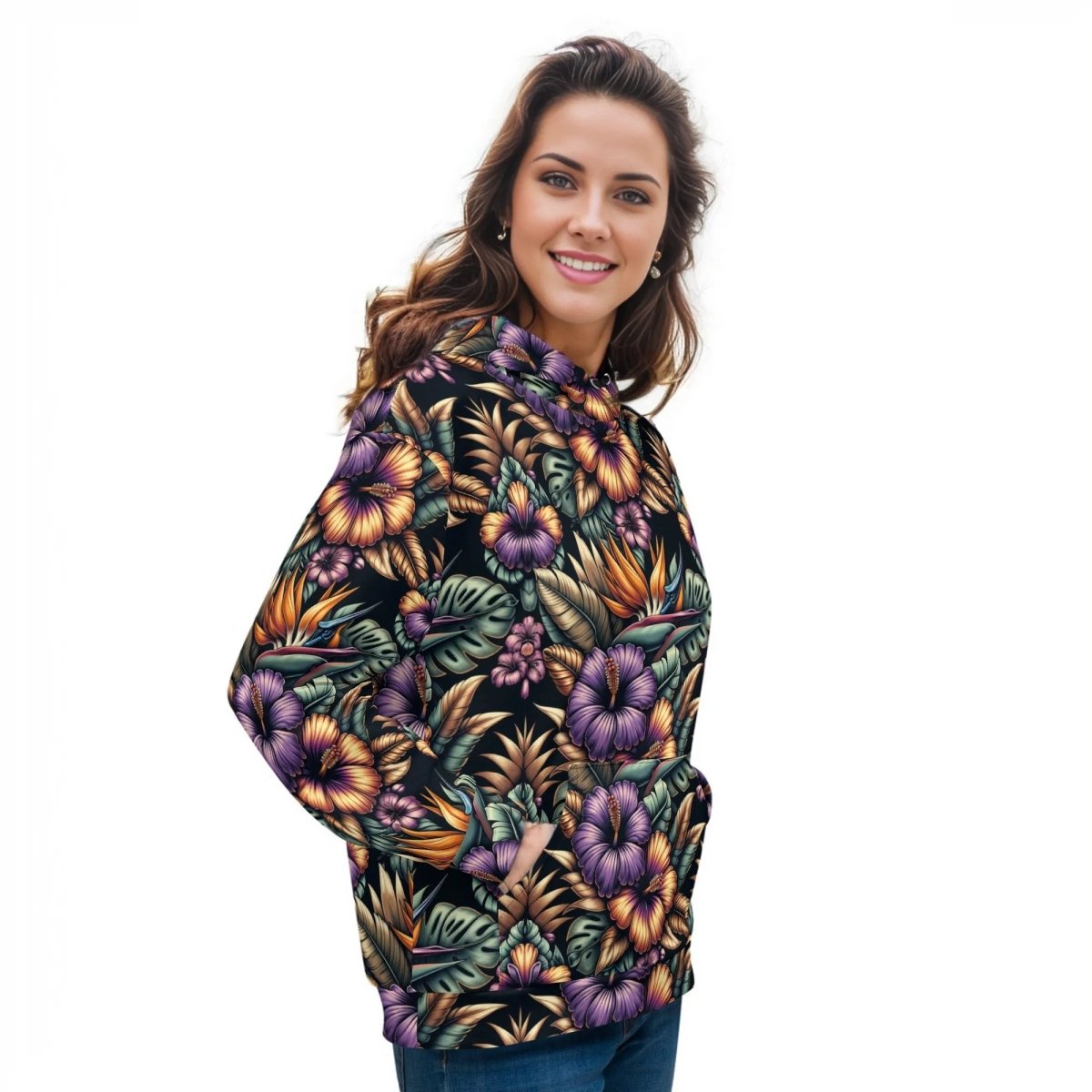 Maui Primal - Women's Hoodie - The Tiki Yard - Women's Hawaiian Hoodie