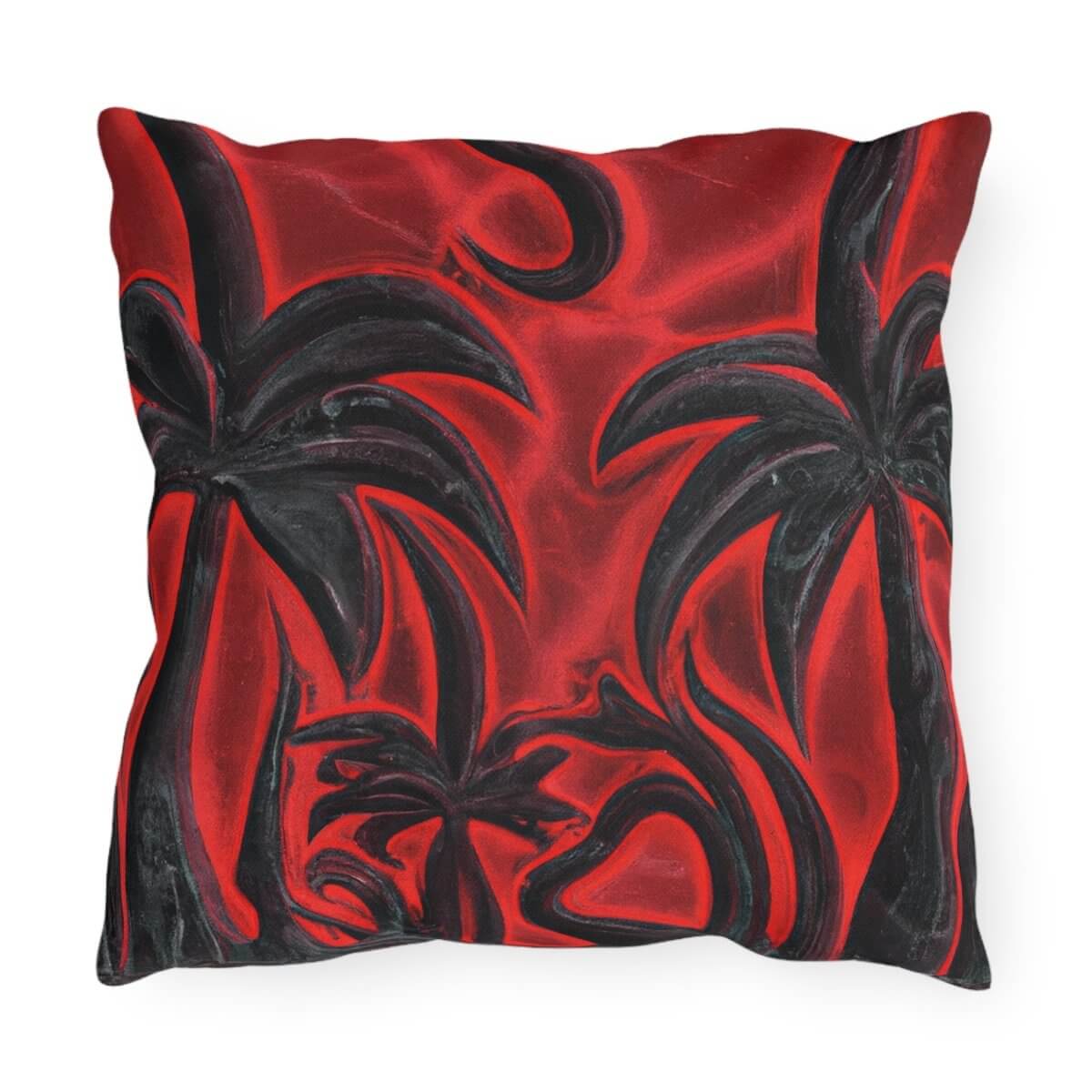 Volcanic Shadows - Outdoor Throw Pillow - The Tiki Yard - Outdoor Throw Pillows