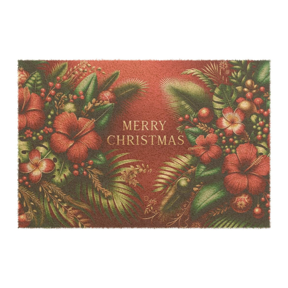 Paradise Christmas - Doormat - The Tiki Yard - Outdoor Christmas Doormat