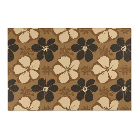 Tapa Flora - Area Rug - The Tiki Yard - Area Rugs