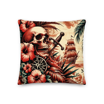 Pacific Requiem - Indoor Throw Pillow - The Tiki Yard - Indoor Throw Pillows