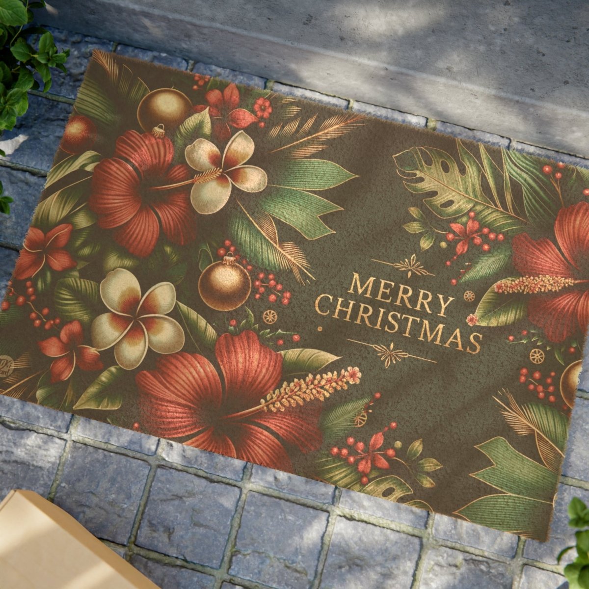 Hawaiian Christmas - Doormat - The Tiki Yard - Home Decor