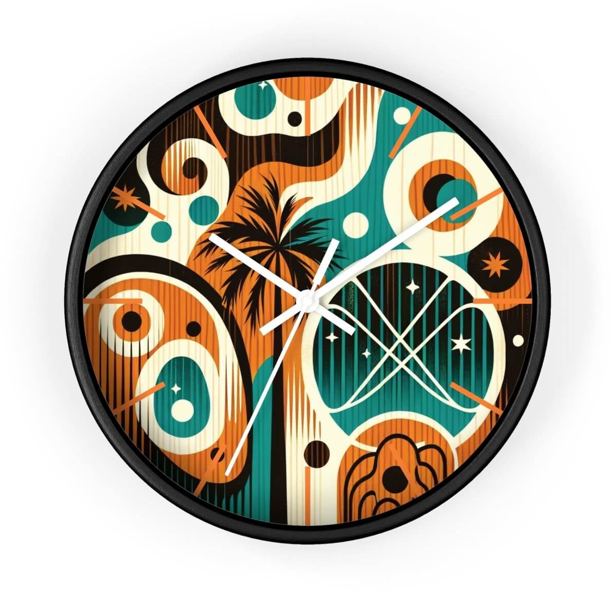 Atomic Rewind - Wall Clock - The Tiki Yard - Wall Clocks