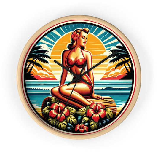 Sunset Dreams - Wall Clock - The Tiki Yard - Wall Clocks