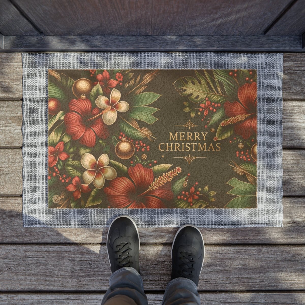 Hawaiian Christmas - Doormat - The Tiki Yard - Home Decor