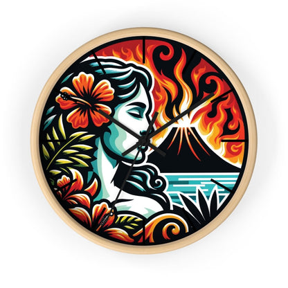 Burning Desire - Wall Clock - The Tiki Yard - Wall Clocks