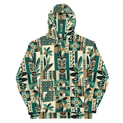 Tikiometry Tapestry - Men's Hoodie - The Tiki Yard - Men's Hawaiian Hoodie