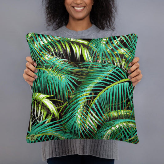 Jungle Nights - Indoor Throw Pillow - The Tiki Yard - Indoor Throw Pillows